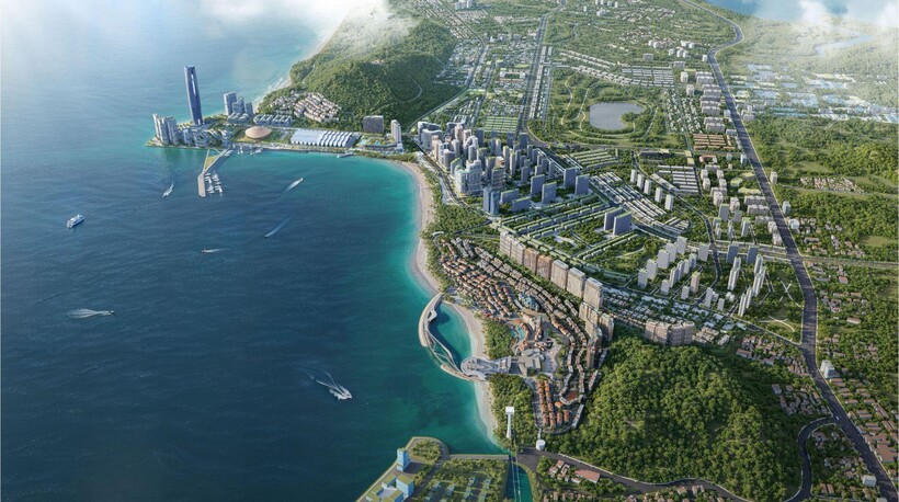 Rendering of the APEC 2027 project cluster, which Sun Group is racing to develop on Phu Quoc Island.