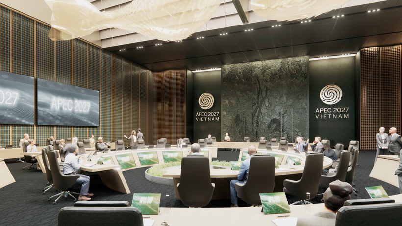 Interior of the APEC Phu Quoc Convention Center. Sun Group is partnering with world-leading names to raise the bar for projects serving APEC 2027.