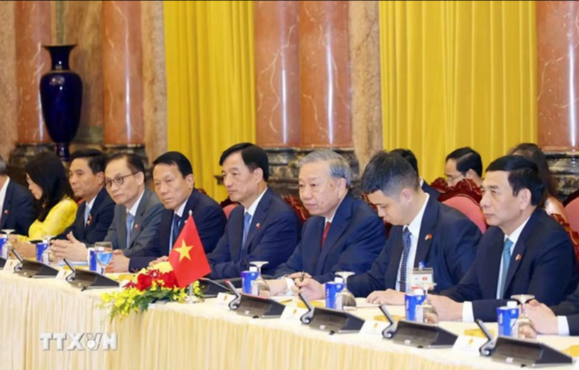 Party General Secretary and President To Lam highly appreciates the investment participation and contributions of the Republic of Korea enterprises to Vietnam’s socio-economic development process. Photo: VNA