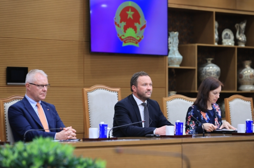 Minister Margus Tsahkna affirms that Estonia attaches great importance to relations with Vietnam, considering Vietnam one of its most important partners in Southeast Asia. Photo: VGP