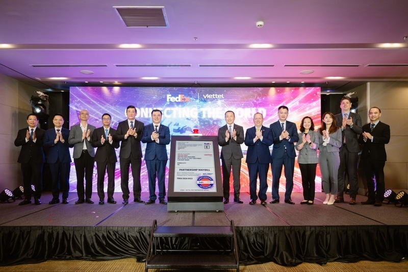 Official announcement of the Strategic Partnership between FedEx and Viettel Post in Vietnam.