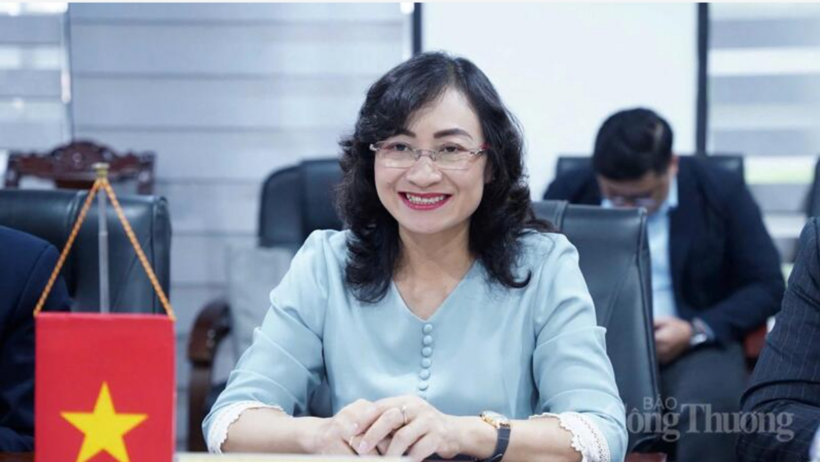 The Deputy Minister of Industry and Trade expresses thanks to Estonia for its continued support for Vietnam - EU relations. Photo: Dieu Linh