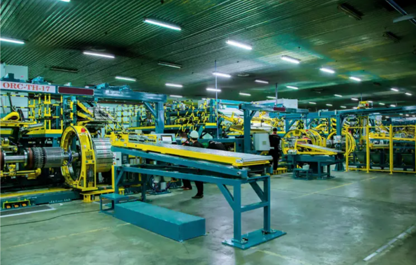 Tire and tube production line at Da Nang Rubber Joint Stock Company. Photo: Vinachem