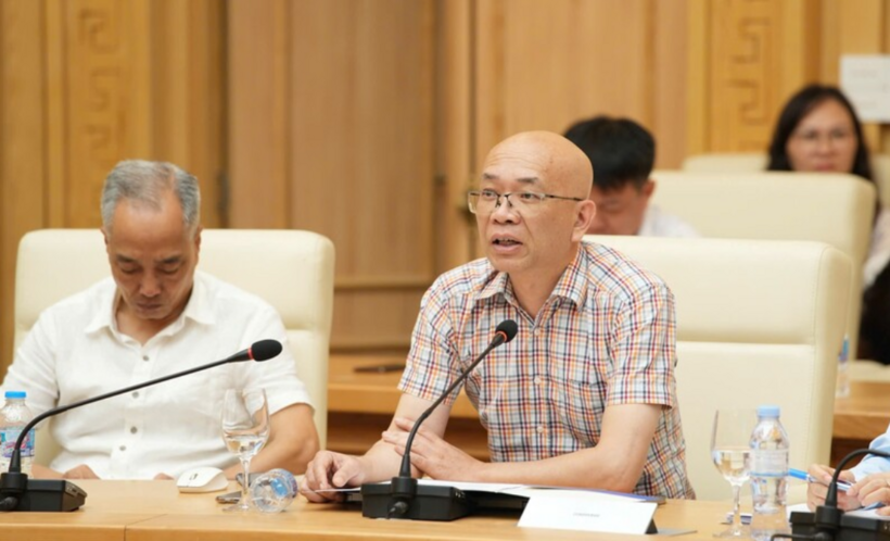 Tran Thanh Hai, Deputy Director of the Agency of Foreign Trade under the Ministry of Industry and Trade, delivers remarks at the conference.