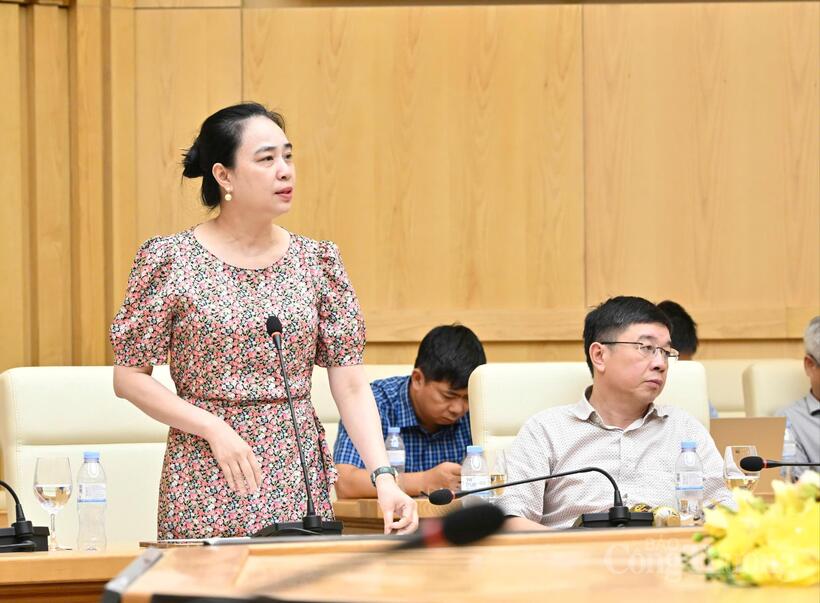 Do Nguyet Anh, Chairwoman of the Members’ Council of EVNNPC. Photo: Can Dung