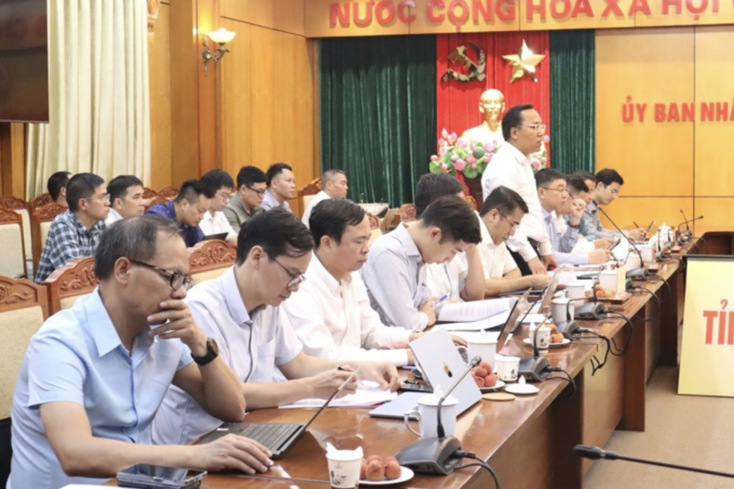 Representatives of units under the Ministry of Industry and Trade. Photo: Phuong Trang