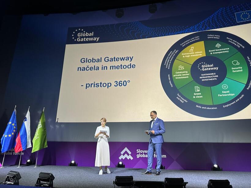The EU's Global Gateway initiative is introduced to Slovenian businesses.