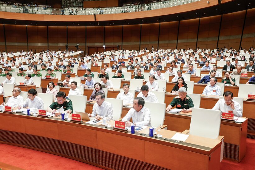 Delegates attend the national conference to disseminate Resolution No. 10-NQ/TW dated June 8, 2026 of the Politburo on the development of the foreign-invested economic sector. Photo: Quang Vinh