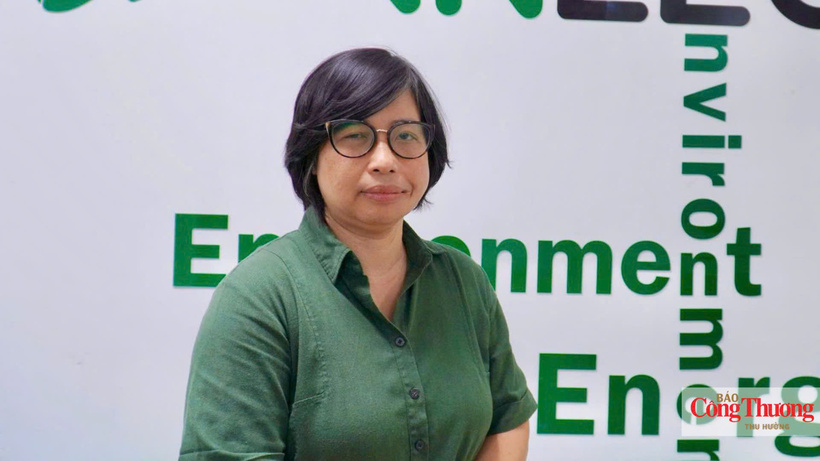Dang Thi Hong Hanh speaking at the Workshop on strengthening readiness for participation in Vietnam’s carbon market. Photo: Thu Huong