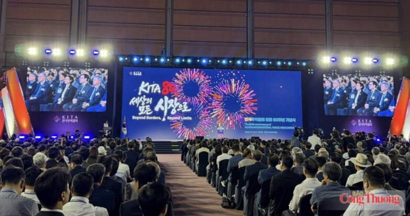 The Vietnamese delegation attends the 80th anniversary celebration of the Korea International Trade Association (KITA). Photo: Vietnam Trade Promotion Agency