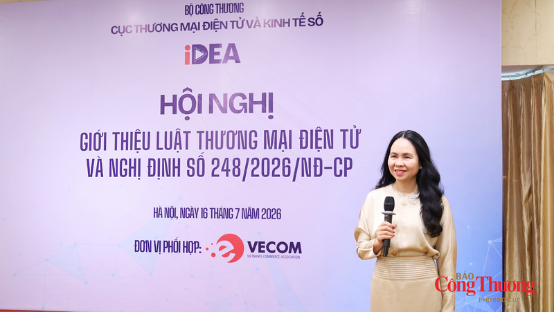 Le Hoang Oanh, Director of iDEA, introduces the key new provisions of the Law on E-commerce.