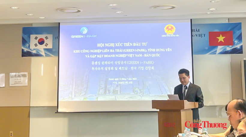 Investment promotion conference for Lien Ha Thai Industrial Park (GREEN I-PARK) in Hung Yen province and the Vietnam - Republic of Korea business meeting. Photo: VIETRADE