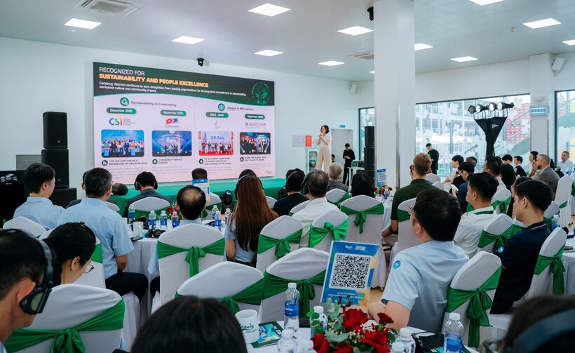 Nguyen Thi Thu Huong, Corporate & Government Affairs Director of Carlsberg Vietnam, shared how the Brewing Tomorrow framework is guiding the company's sustainability journey.