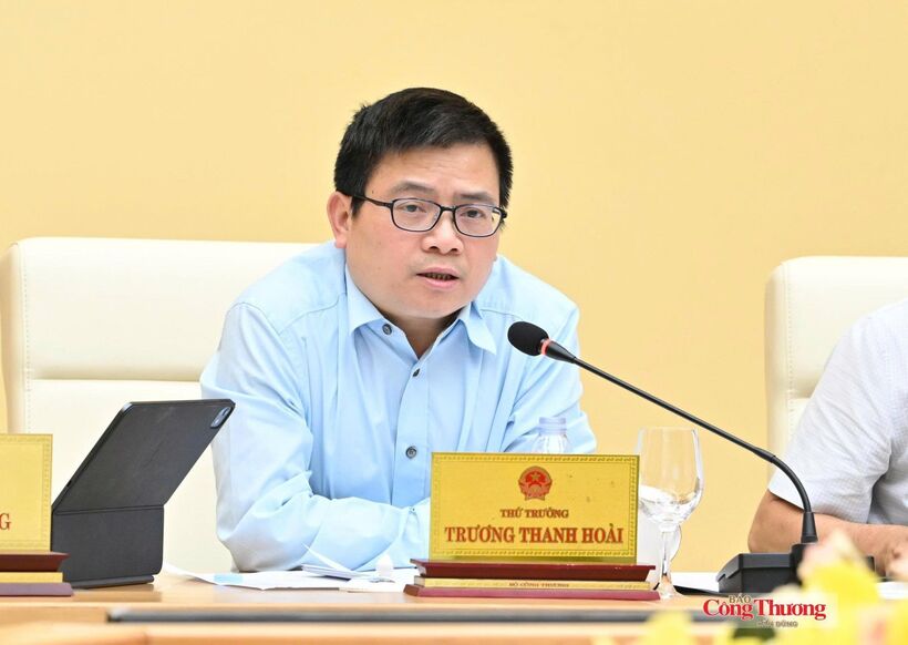 Deputy Minister Truong Thanh Hoai addresses the conference.