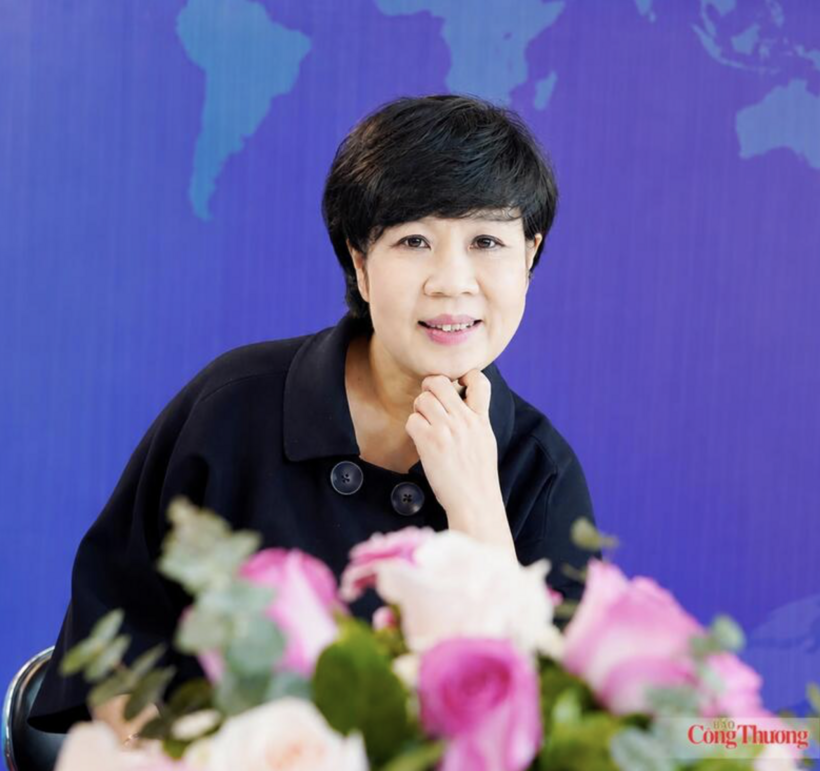 Truong Thu Hien, Director and Editor-in-Chief of Industry and Trade Publishing House. Photo: Can Dung