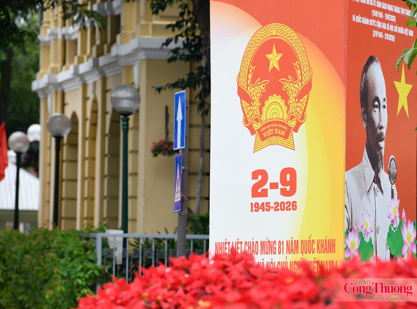 Large National Day billboards marking the 81st anniversary of the occasion have become striking features across Hanoi's cityscape.