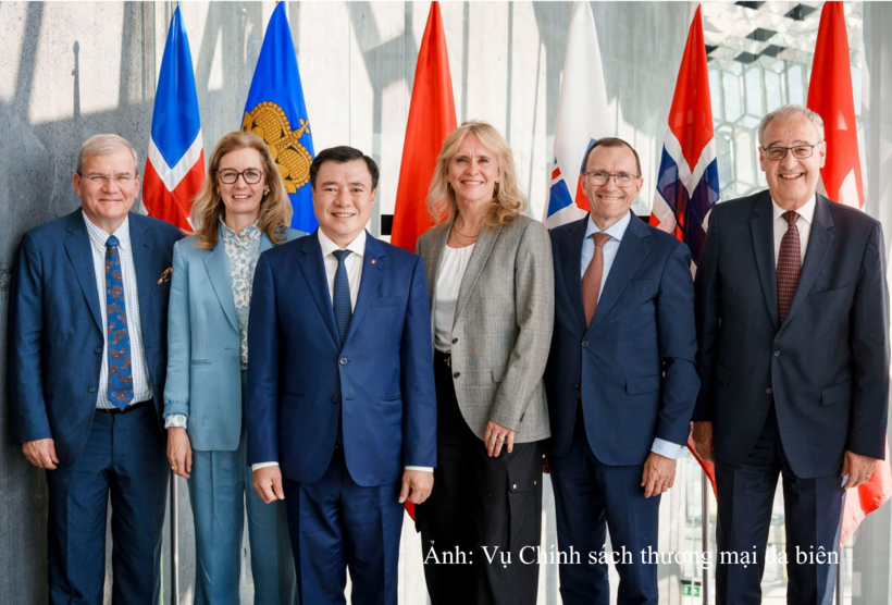Deputy Minister of Industry and Trade Nguyen Sinh Nhat Tan led Viet Nam's negotiating delegation to the EFTA Ministerial Meeting in Iceland. Photo: Multilateral Trade Policy Department