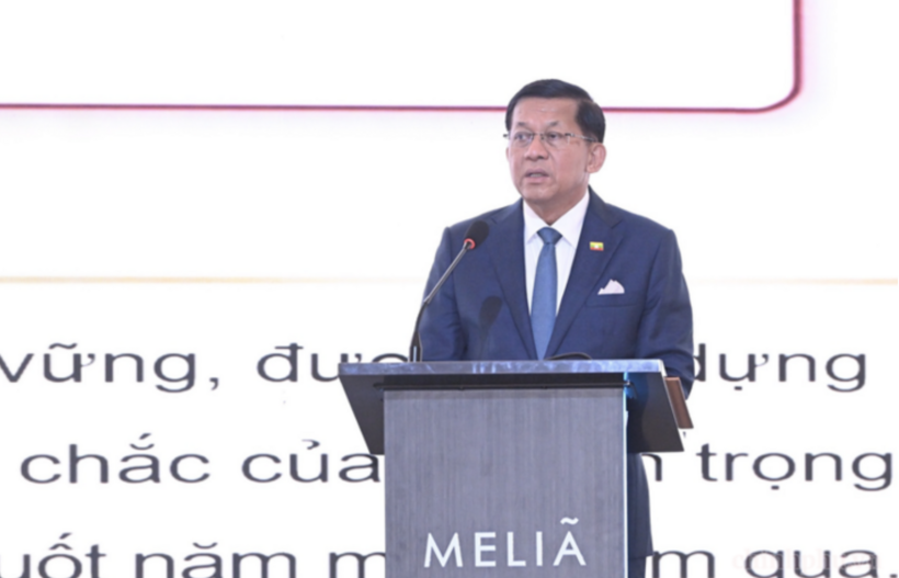 President Min Aung Hlaing: Myanmar invites Vietnamese investors to participate in the production of technology equipment in high-tech zones – Photo: chinhphu.vn/Duc Tuan