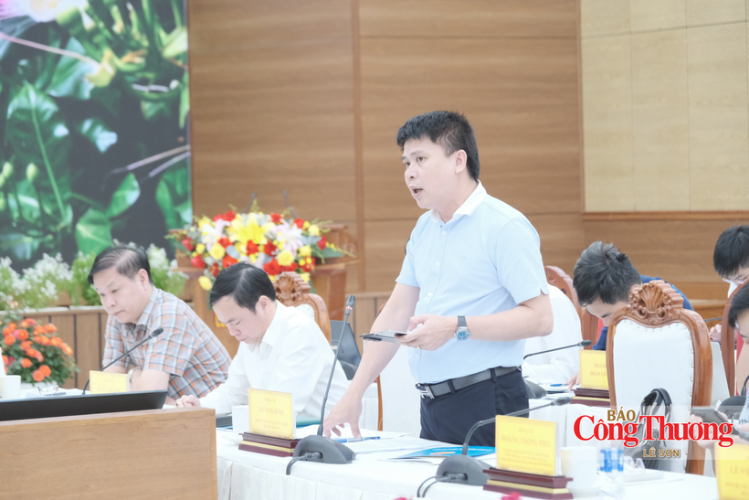 Do Nam Binh, Deputy Director of the Viet Nam Industry Agency, delivers remarks.