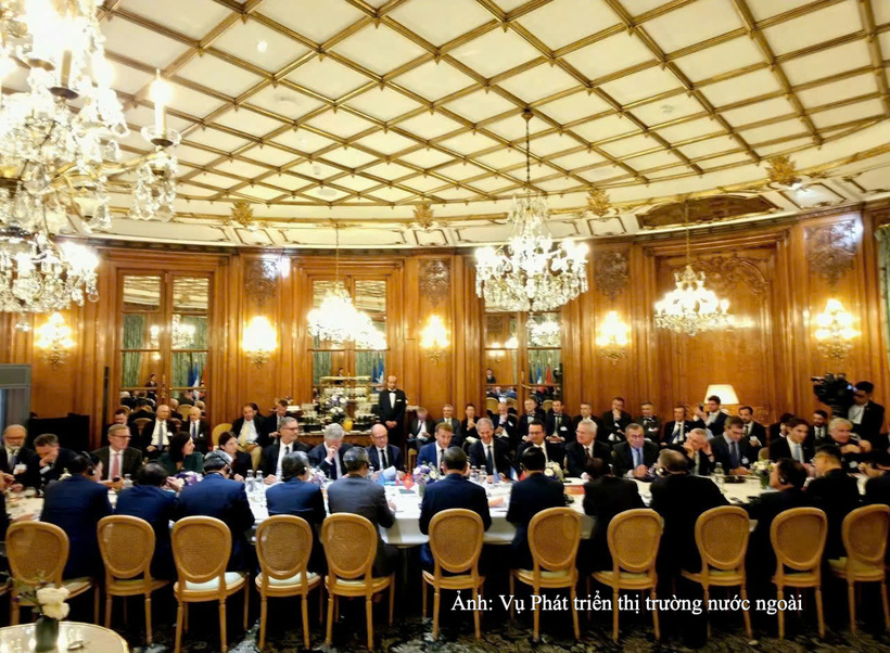 The high-ranking Vietnamese delegation at the conference. Photo: MoIT.