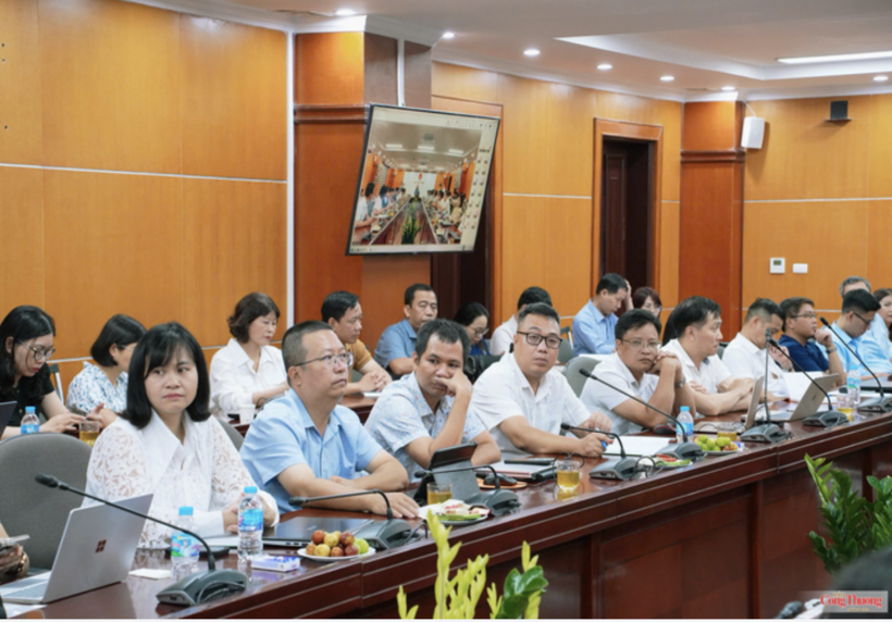 Delegates attend the training session on the use of the Online Management System for Science, Technology and Innovation Tasks.