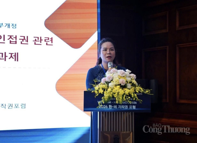 Pham Thi Kim Oanh, Deputy Director of the Copyright Office under the Ministry of Culture, Sports and Tourism. Photo: Bao Thoa