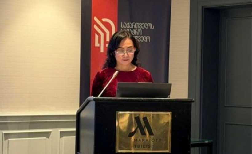 Deputy Minister of Industry and Trade Phan Thi Thang addresses the Viet Nam-Georgia Business Forum.