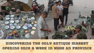 Discovering the only antique market opening once a week in Nghe An Province