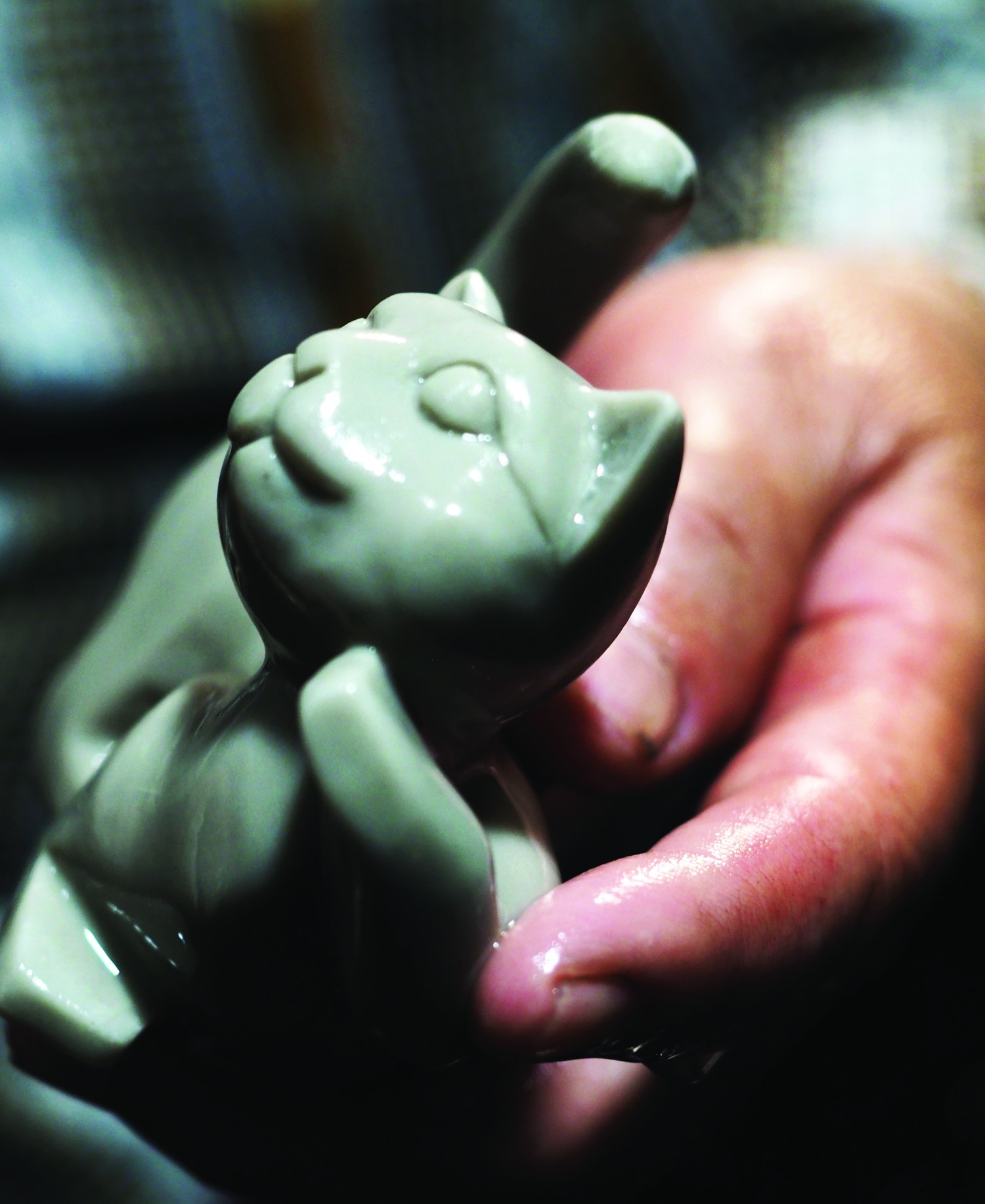 Cat family - A sculptured artwork