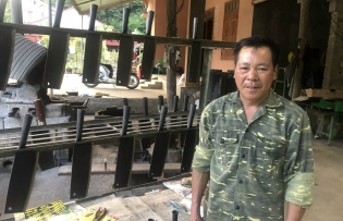 Phuc Sen blacksmiths keep fires burning