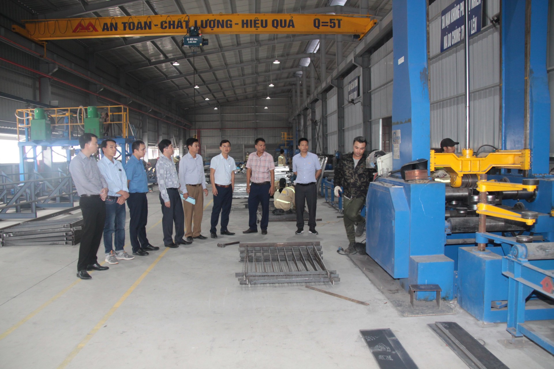 Testing a national industry promotion project at the Anh Anh Investment Construction Co., Ltd. in Ha Nam Province