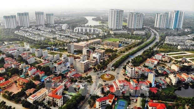 Van Giang district in Hung Yen province has developed infrastructure (Photo: VNA)