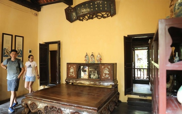 Inside the ancient house at 87 Mã Mây Street. VNA/VNS Photo Thanh Tùng Inside the ancient house at 87 Mã Mây Street. VNA/VNS Photo Thanh Tùng