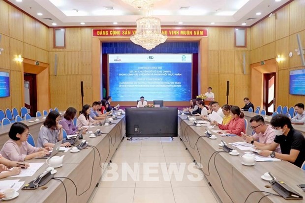 At the press conference (Photo: VNA)