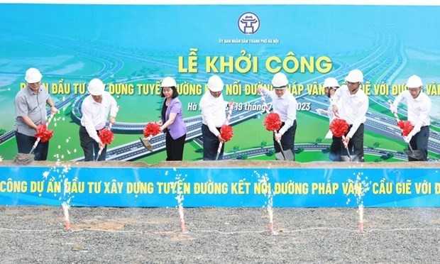 Groundbreaking ceremony of the project (Photo: kinhtedothi.vn)