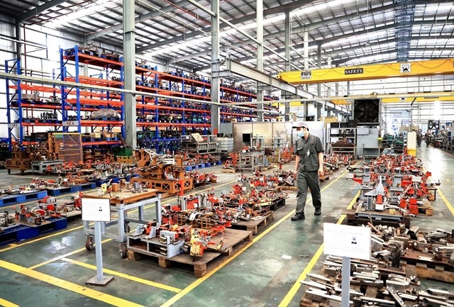 A mechanical components warehouse of Global Powersports Manufacturing Incorporation in the southern province of Đồng Nai. — VNA/VNS Photo Hồng Đạt