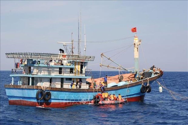 The coastal province of Phu Yen is one of the localities with large fishing boat fleets in the south-central region. (Photo: VNA)