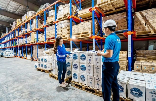 A warehouse in ICD My Dinh in Hanoi. (Photo: hanoimoi.vn)