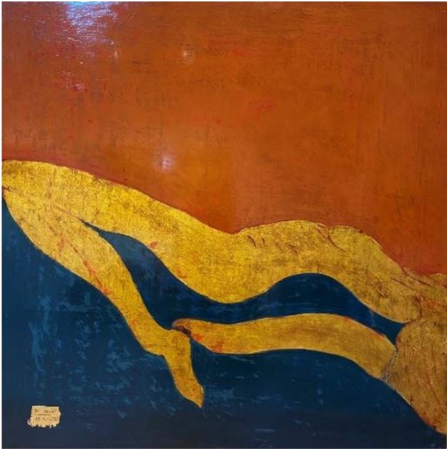 'Nàng ấy' (She), a lacqueur by Nguyễn Mai Loan created in 2022. — Photo courtesy of the artist. 'Nàng ấy' (She), a lacqueur by Nguyễn Mai Loan created in 2022. — Photo courtesy of the artist.