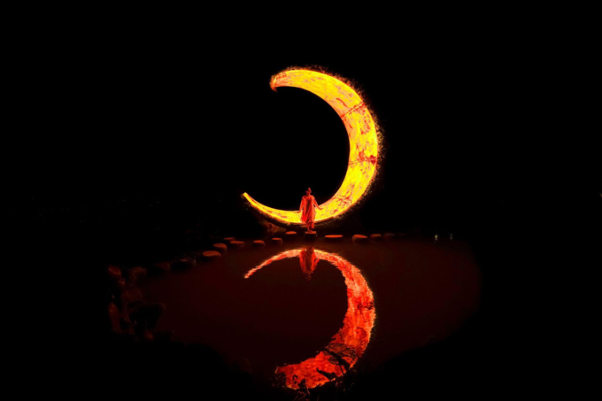 The unique lunar landscape at Vo Nga Garden. Photo: Nguyen Minh Tu