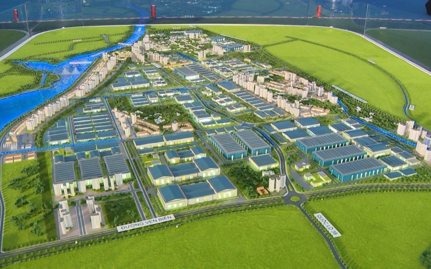 An artist’s view of Lien Ha Thai Industrial Park 