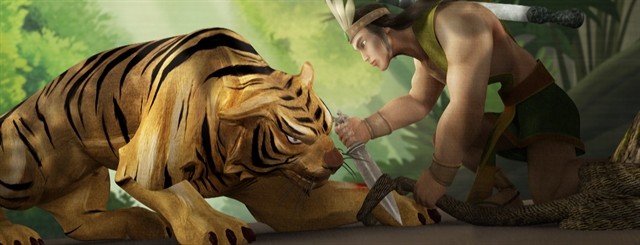 A scene in Anh Hùng Núi Tản (The Hero of Tản Mountain). It is one of three historical animated film produced by Vietnam Animation Joint Stock Company (VAJTC) in 2023. Photo courtesy of VAJTC