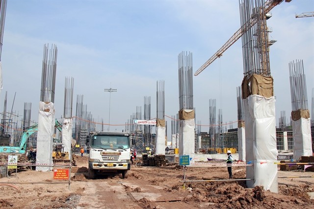 Construction of the third passenger terminal at Tân Sơn Nhất International Airport in HCM City. — VNA/VNS Photo Tiến Lực