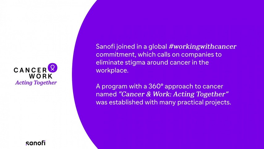 Sanofi launches global program to support employees affected by cancer and serious illnesses