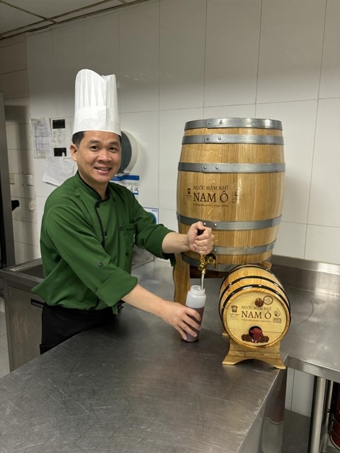 A Nam Ô village fish sauce oak barrel is used to provide the key sauce for international gastronomes in Đà Nẵng. Photo courtesy of Doãn Tuấn A Nam Ô village fish sauce oak barrel is used to provide the key sauce for international gastronomes in Đà Nẵng. Photo courtesy of Doãn Tuấn