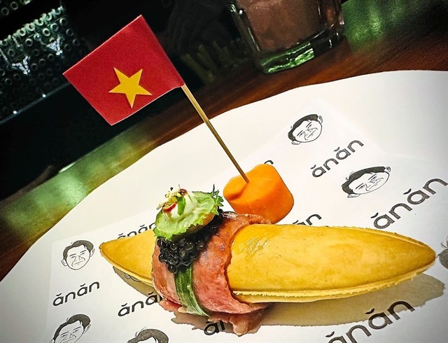 A bánh mì at Anan, a one Michelin-starred restaurant A bánh mì at Anan, a one Michelin-starred restaurant