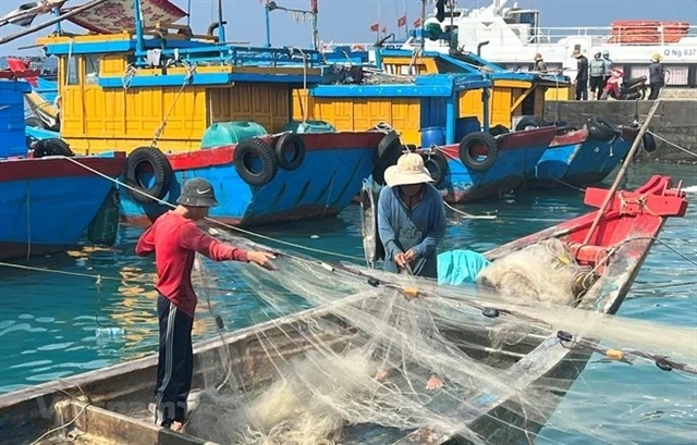 Bình Thuận's fishing vessels. VNA/VNS Photo
