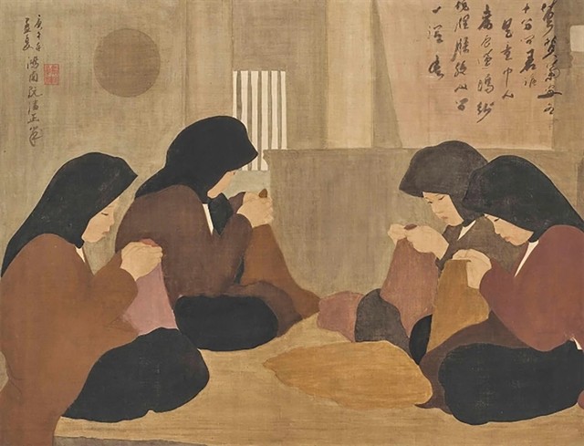 Les Couturières (The Seamstresses) by Nguyễn Phan Chánh
