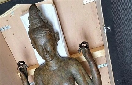 Ancient goddess statue repatriated to Việt Nam