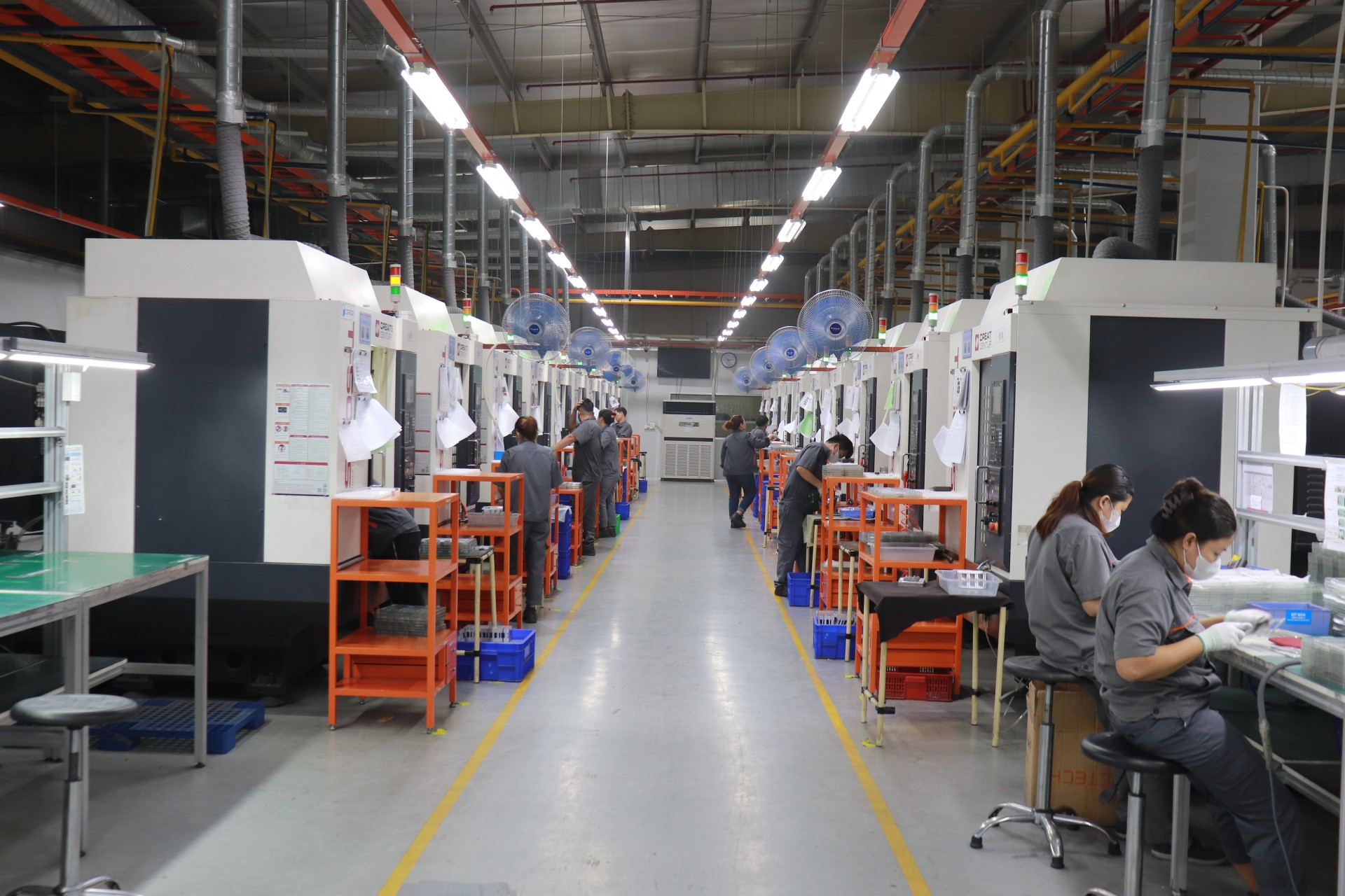 Multi-shelf trolley production